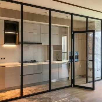 A50 Series Steel Partition System High Security Fire-Resistant Interior Doors for Kitchen & Bathroom Modern & Minimalist Design