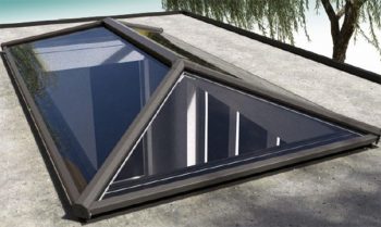 DMS Thermal-break Modular Motor-driven Electric Skylight Roof Windows Double-pitch (gable) combination