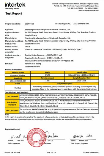 CASEMENT WINDOW OW75