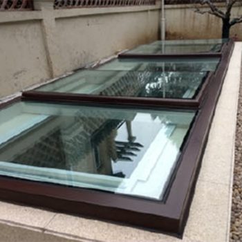 DMS Thermal-break Modular Motor-driven Electric Skylight Roof Windows Left-right combination