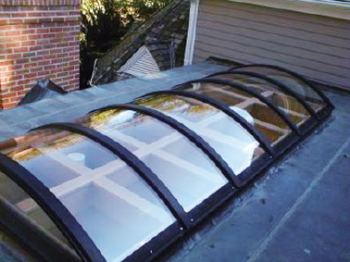 DMS Thermal-break Modular Motor-driven Electric Skylight Roof Windows Curved combination